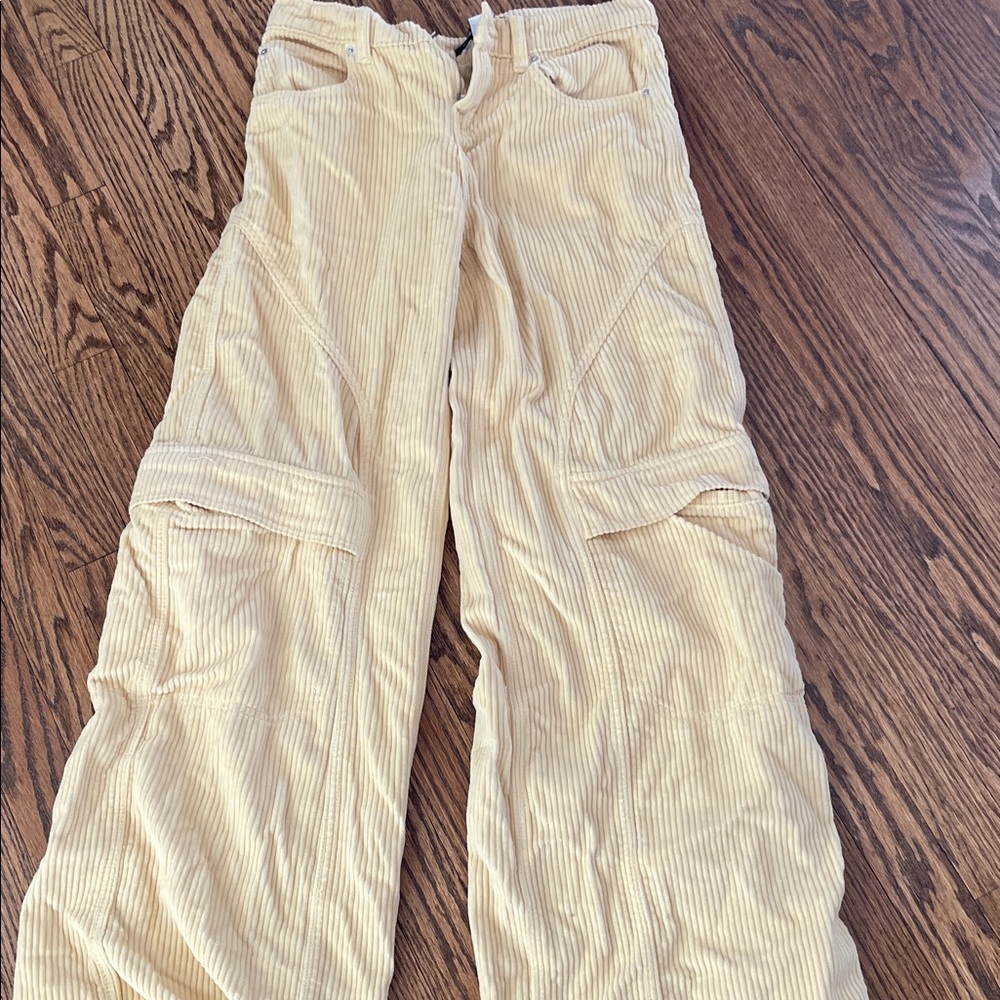 Urban Outfitters Cream Corduroy Pants